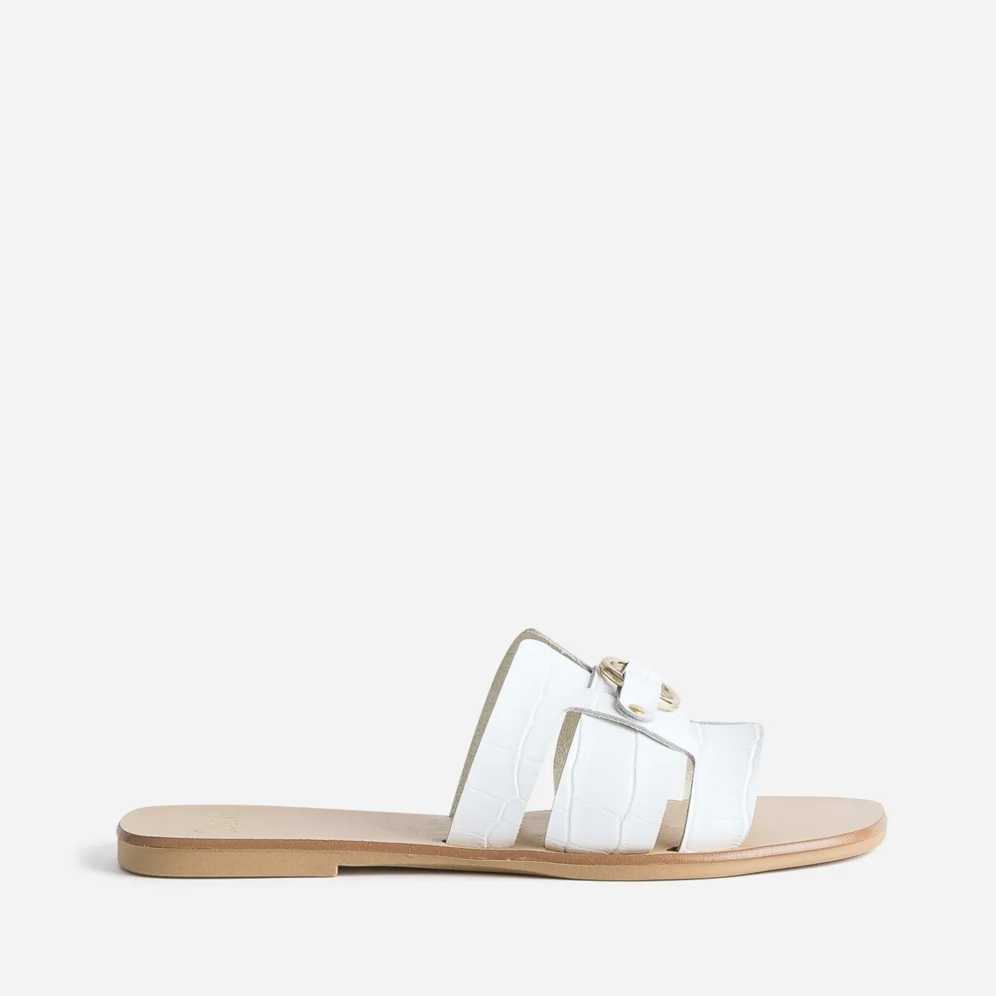Mule he en cuir embossé croco^Eram Best