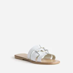 Mule he en cuir embossé croco^Eram Best