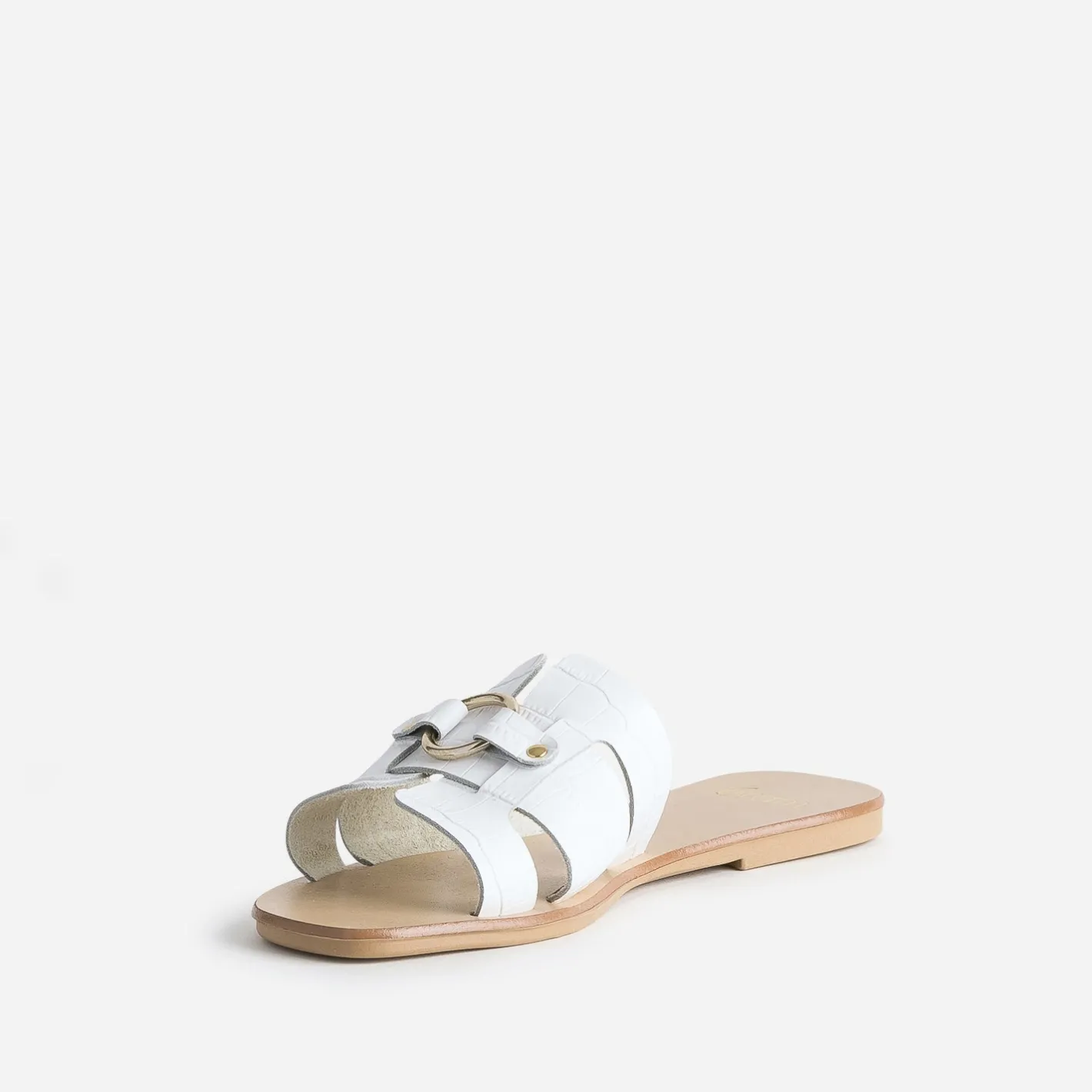 Mule he en cuir embossé croco^Eram Best