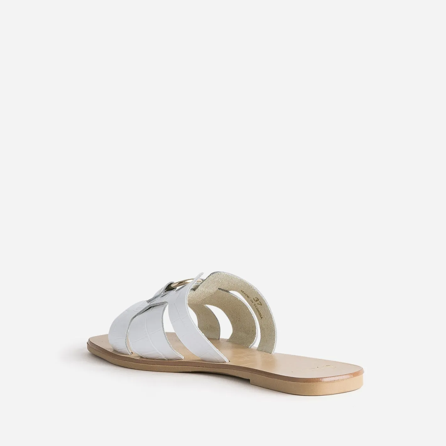 Mule he en cuir embossé croco^Eram Best