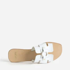 Mule he en cuir embossé croco^Eram Best