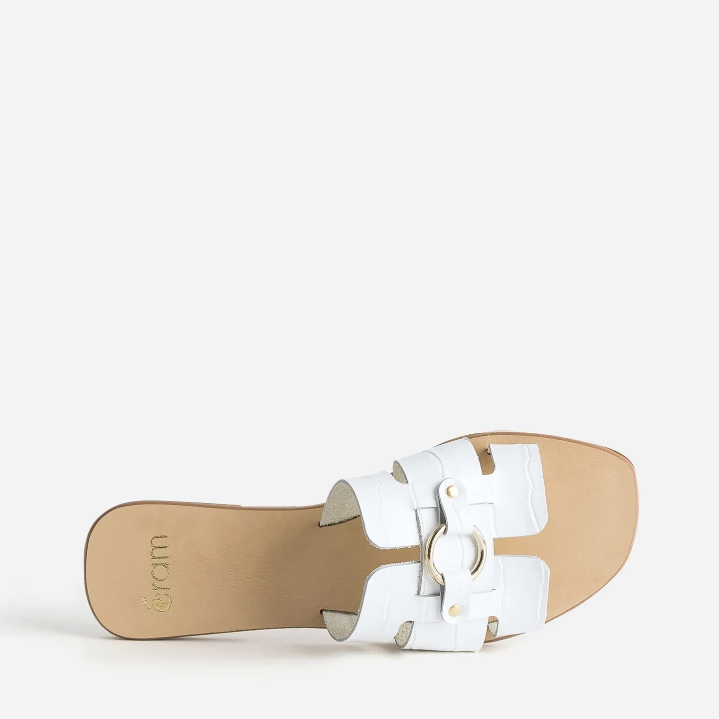 Mule he en cuir embossé croco^Eram Best
