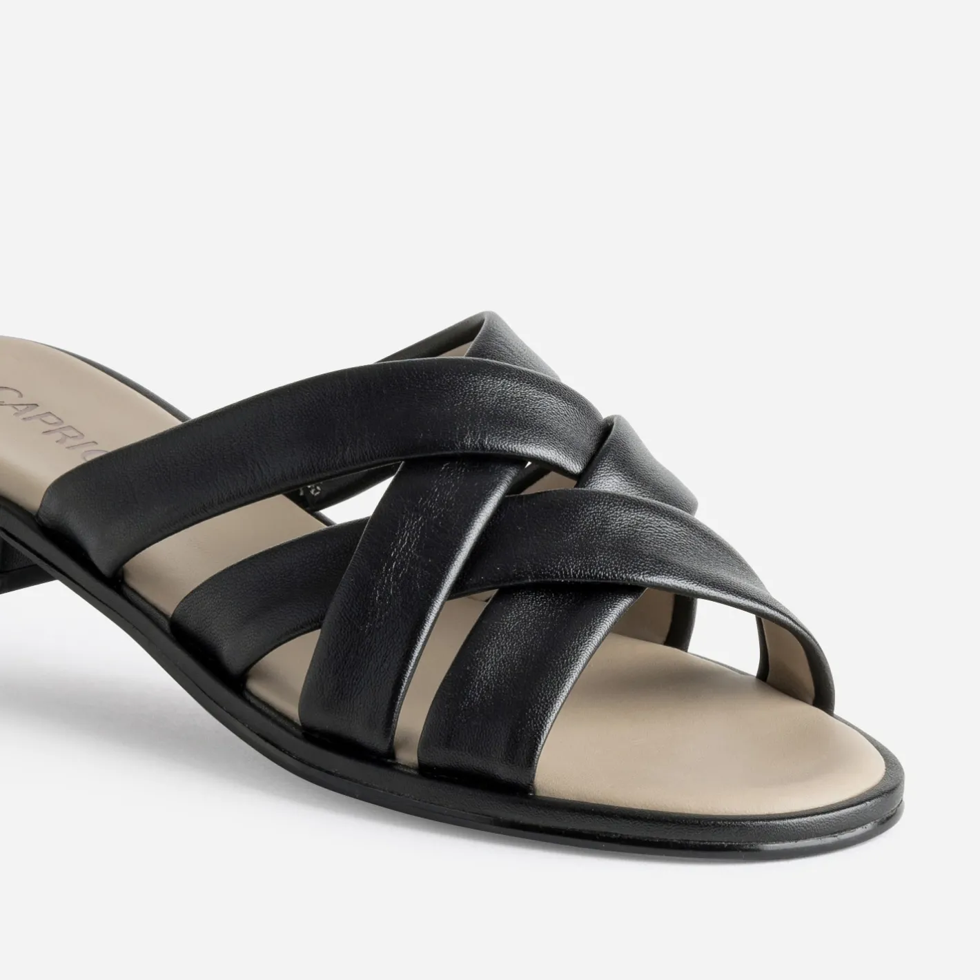 Mule e cuir brides souples^Caprice Online