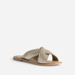 Mule dée en cuir tressé^Eram New