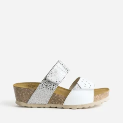 Mule he et argentée cuir^FRANCE ARNO Hot