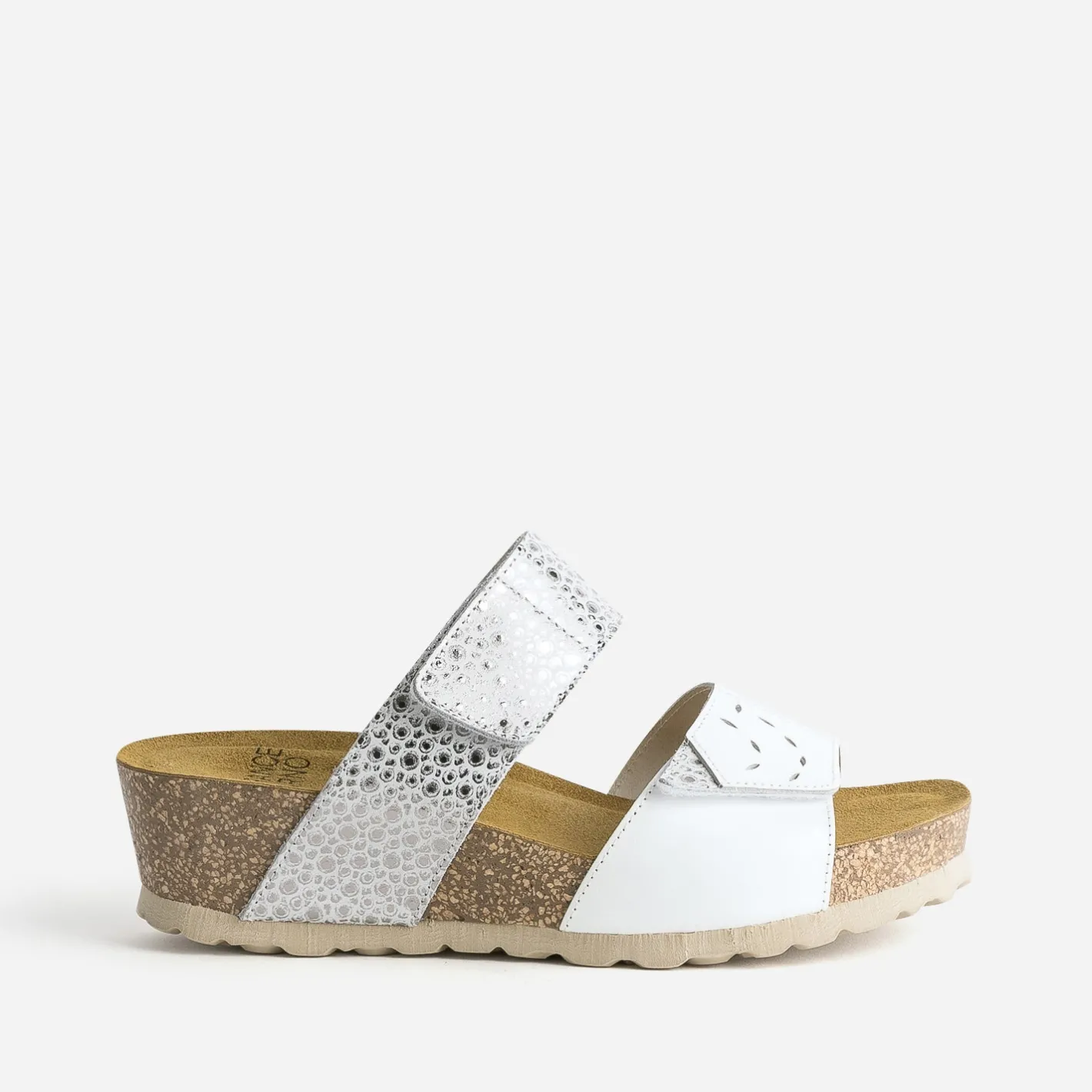 Mule he et argentée cuir^FRANCE ARNO Hot