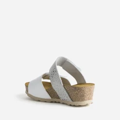 Mule he et argentée cuir^FRANCE ARNO Hot