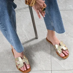 Mule en cuir grainé^Eram Outlet