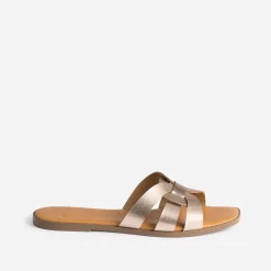 Mule rose cuivré en cuir^Eram Outlet