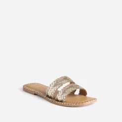 Mule dée cuir tressé^Texto Clearance