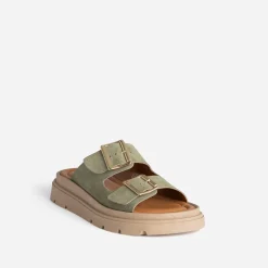 Mule cuir velours^Texto Online