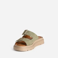 Mule cuir velours^Texto Online