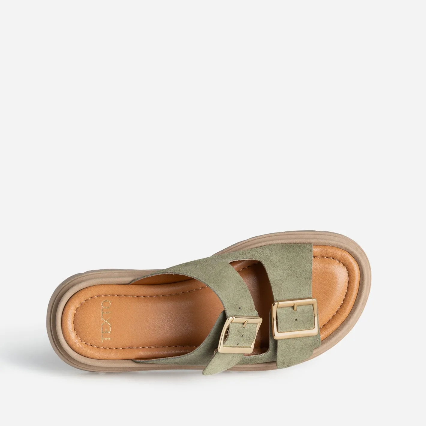Mule cuir velours^Texto Online