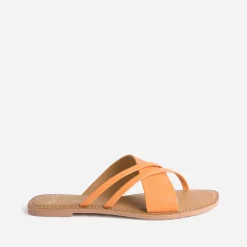 Mule en cuir à brides fantaisie^Texto Hot