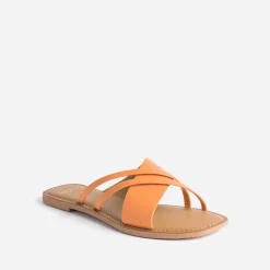 Mule en cuir à brides fantaisie^Texto Hot