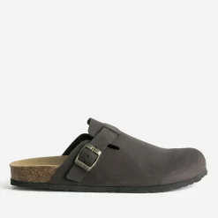 Mule-sabot anatomique cuir velours^Eram Discount