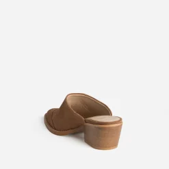 Mule-santiag marron cuir velours^Texto Online