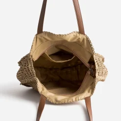 Panier rond foncé paille papier^Eram New