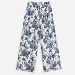 Pantalon écru imprimé palmiers^Texto Clearance