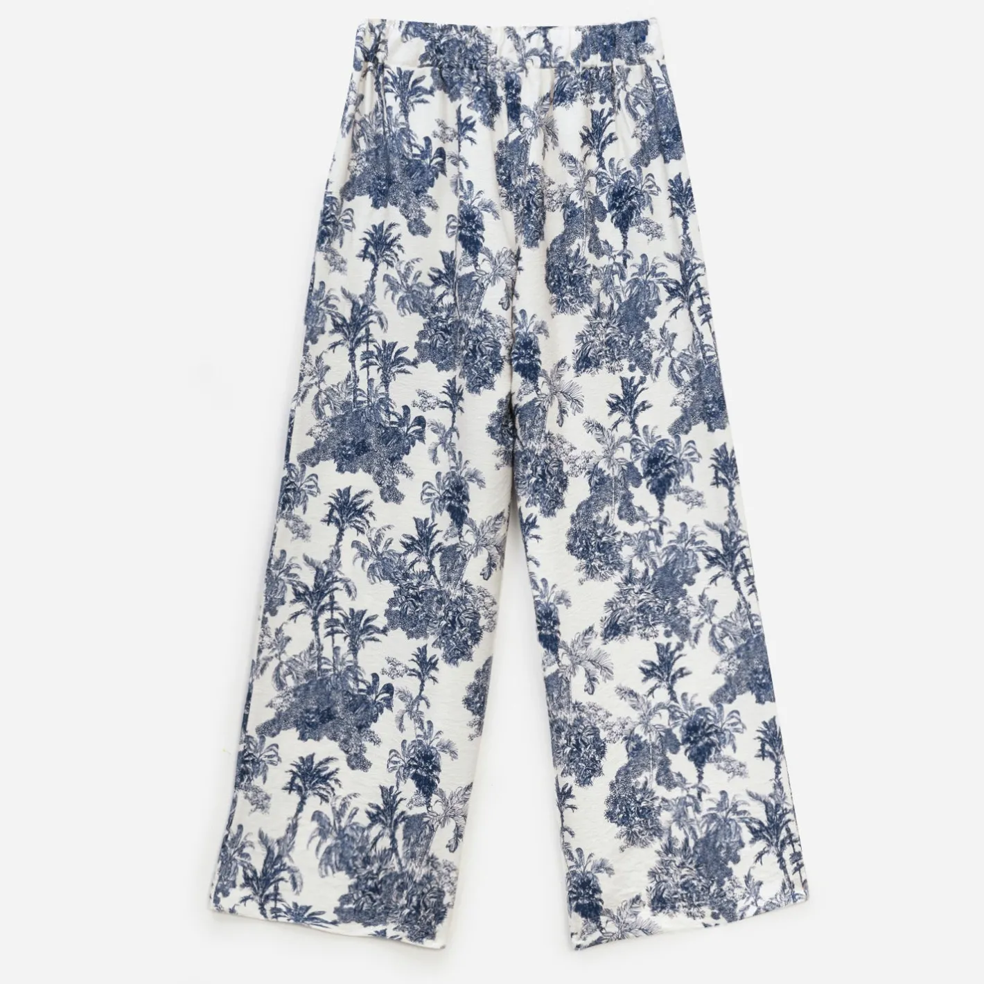 Pantalon écru imprimé palmiers^Texto Clearance