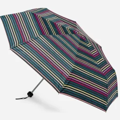 Parapluie noir à rayures colorées^Eram Outlet