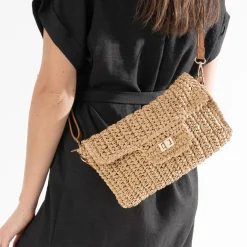 Pochette paille tressée^Eram Discount