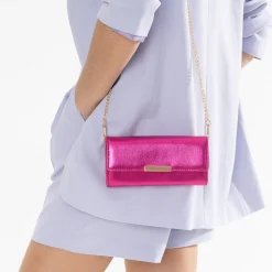 Pochette fuchsia métallisée^Eram Sale