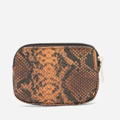 Porte-monnaie camel effet python^Eram Discount