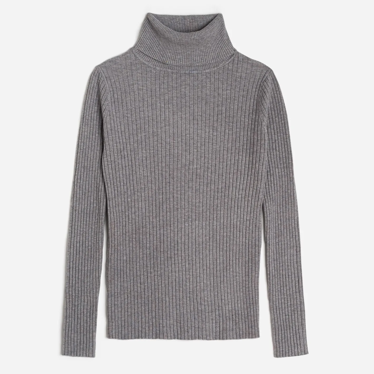 Pull côtelé à col roulé^Texto Discount