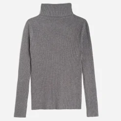Pull côtelé à col roulé^Texto Discount
