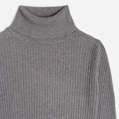 Pull côtelé à col roulé^Texto Discount