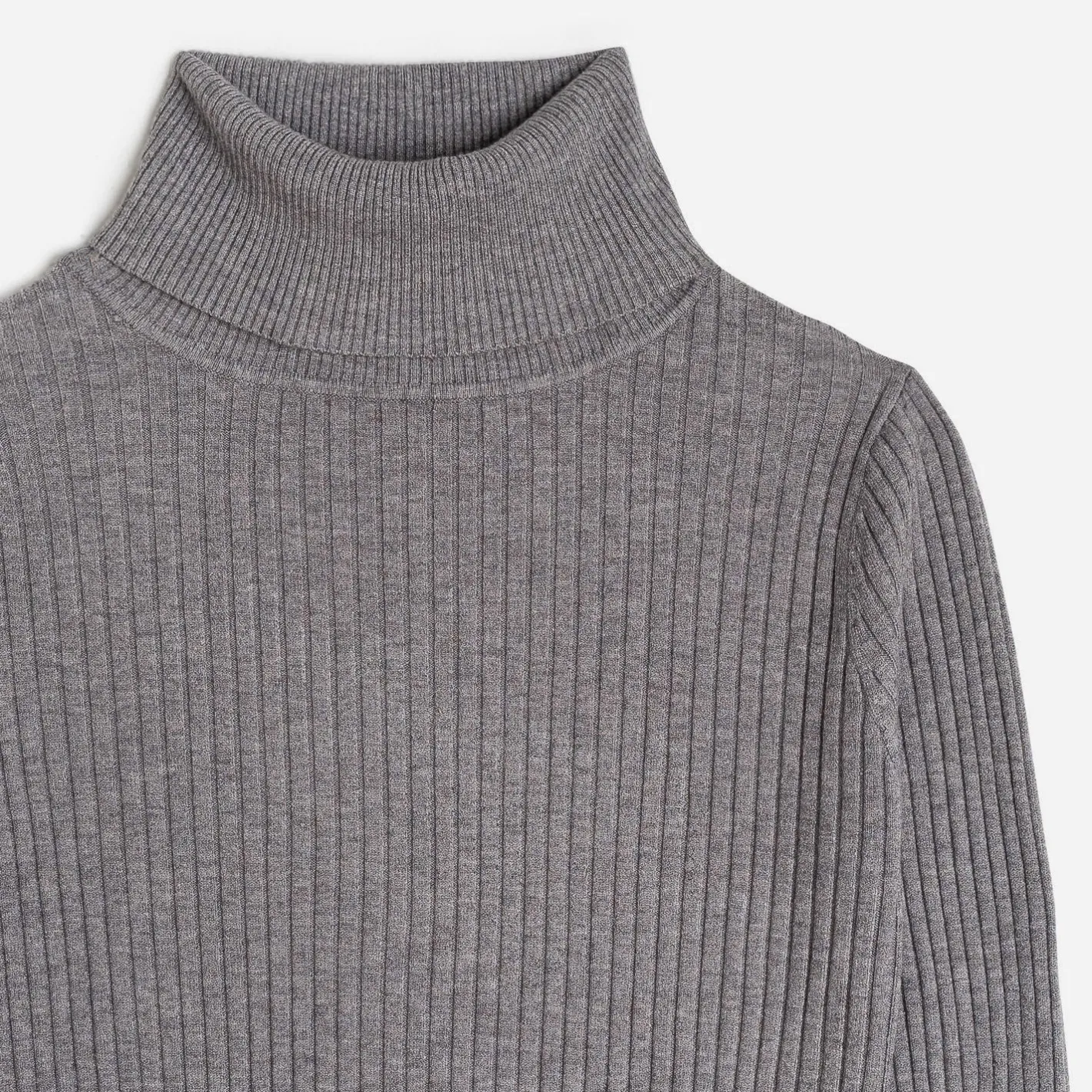 Pull côtelé à col roulé^Texto Discount