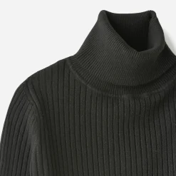Pull côtelé à col roulé^Texto Sale
