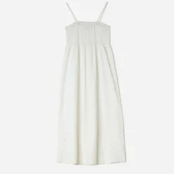 Robe écrue en broderie anglaise^Texto Hot