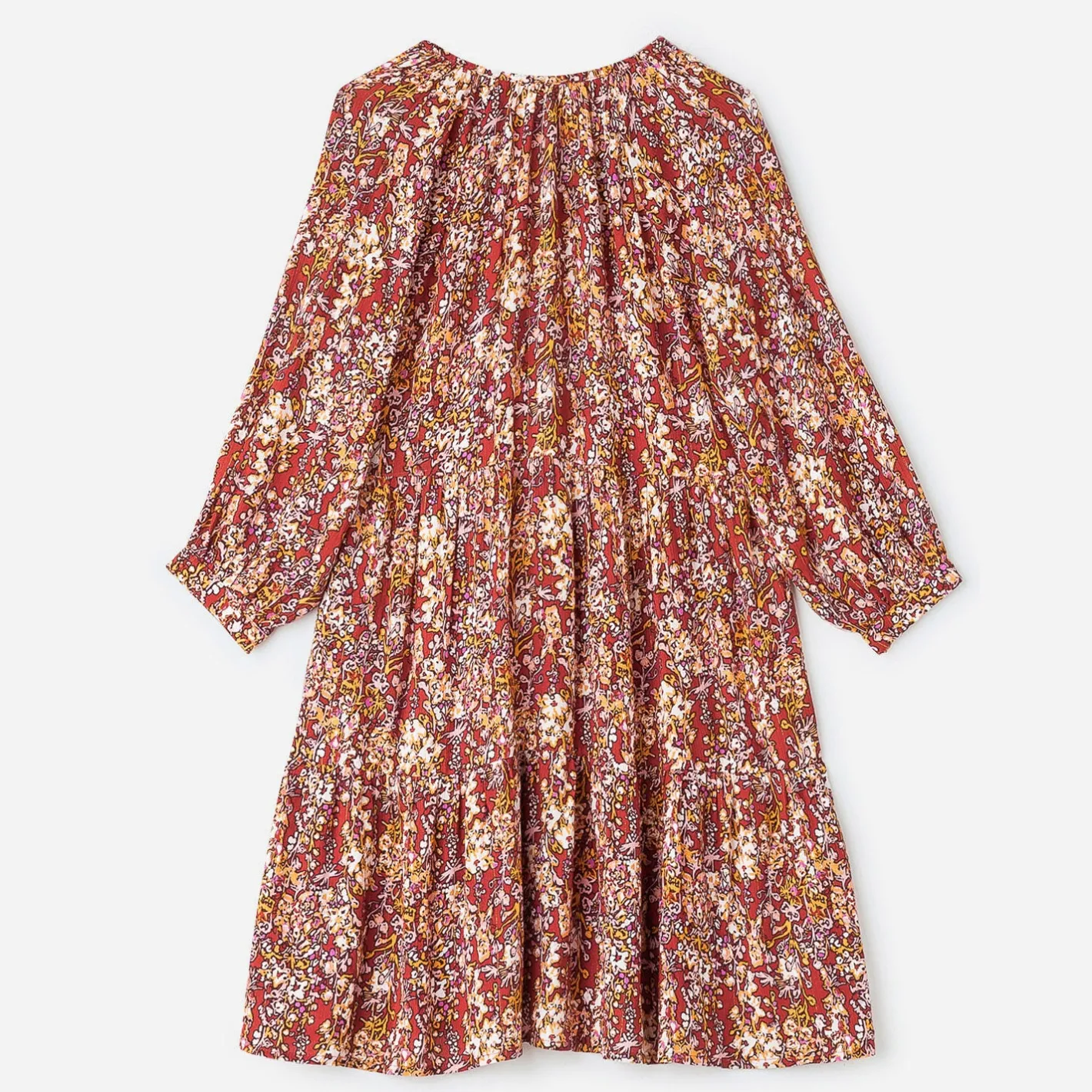 Robe rouille à imprimé fleuri^Texto Outlet