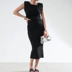 Robe-tube longue e^Texto