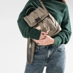 Sac à dos bronze matelassé^Texto Clearance