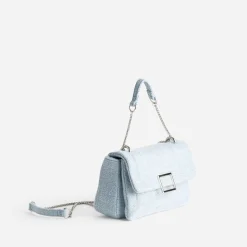Sac à main baby blue textile souple^Eram Sale