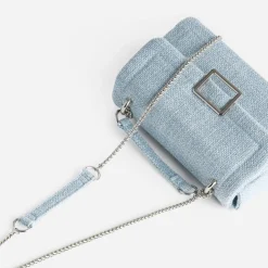 Sac à main baby blue textile souple^Eram Sale
