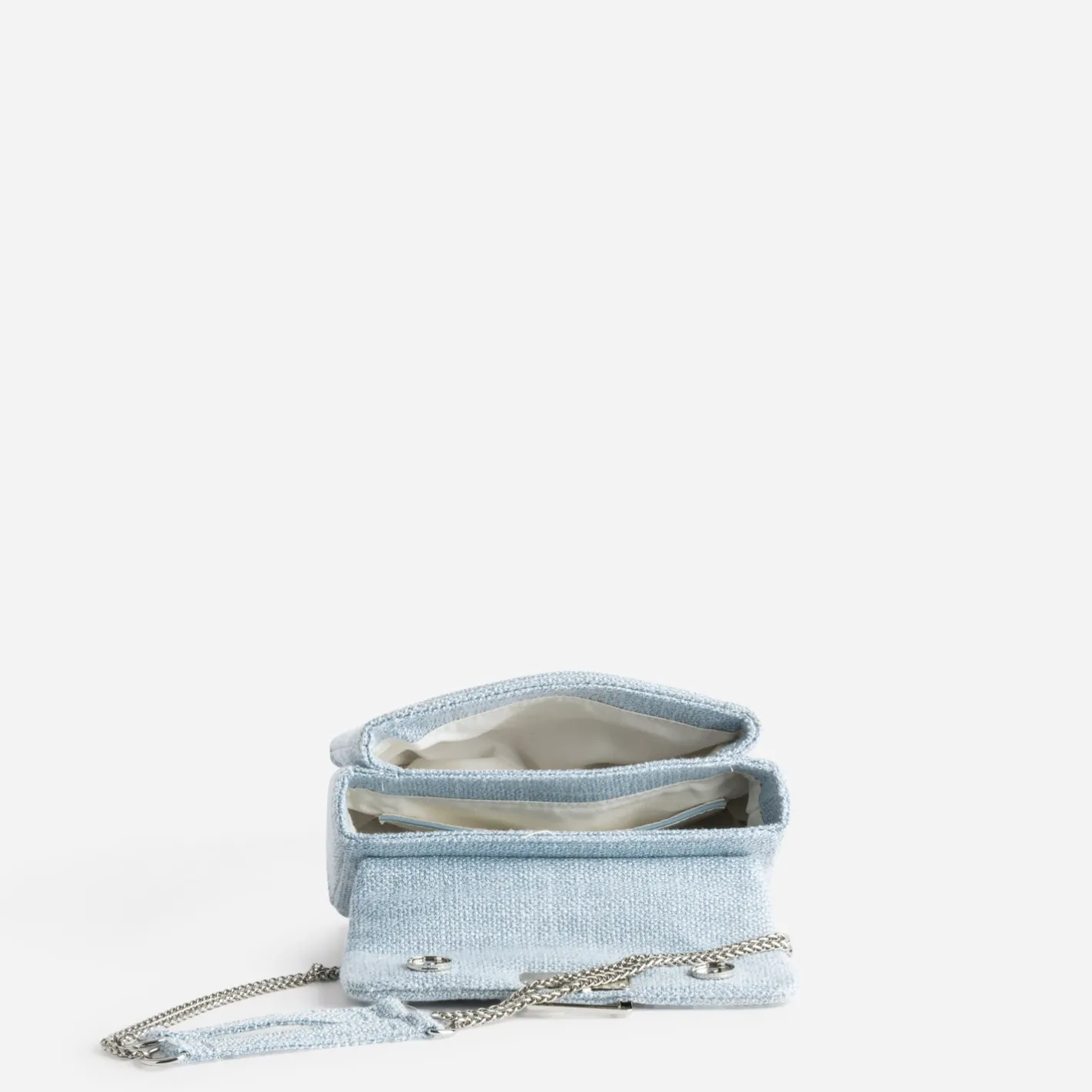 Sac à main baby blue textile souple^Eram Sale