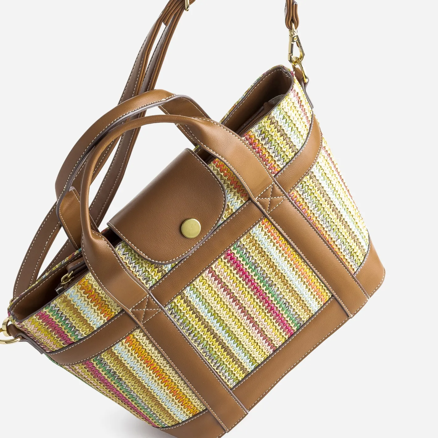 Sac à main et tressage multicolore^Eram Hot