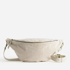Sac banane écru velours côtelé^Eram Discount