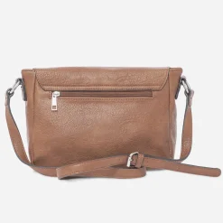 Sac bandoulière cognac à double boucle^Eram New