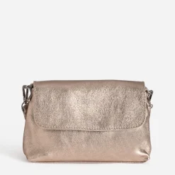 Sac bandoulière bronze cuir métallisé^Texto Outlet