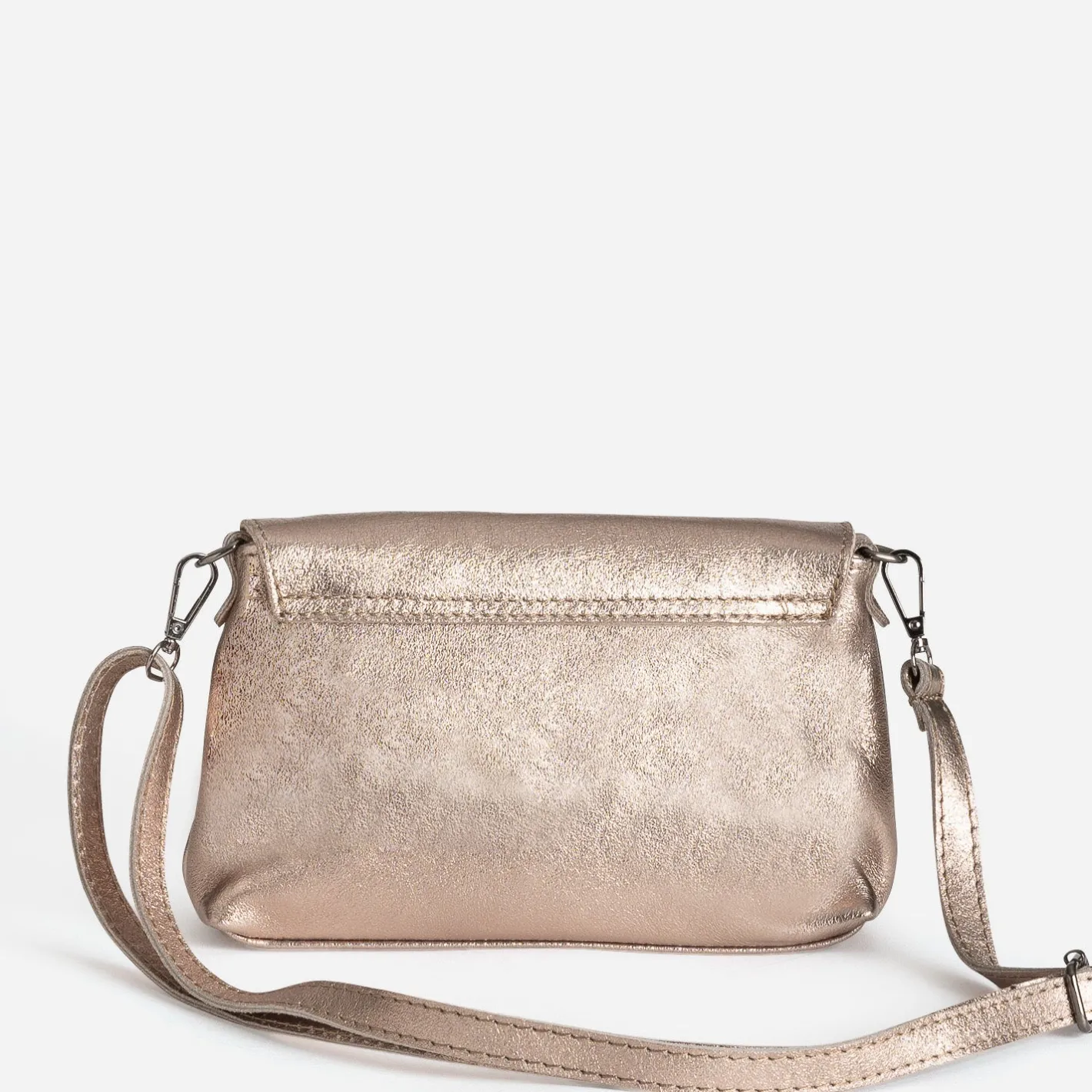 Sac bandoulière bronze cuir métallisé^Texto Outlet