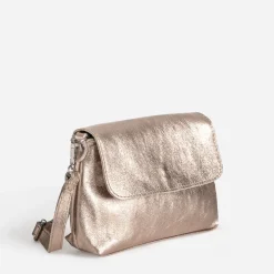 Sac bandoulière bronze cuir métallisé^Texto Outlet