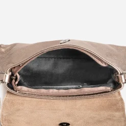 Sac bandoulière bronze cuir métallisé^Texto Outlet