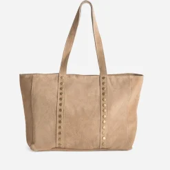 Sac cabas cuir velours^Texto Hot