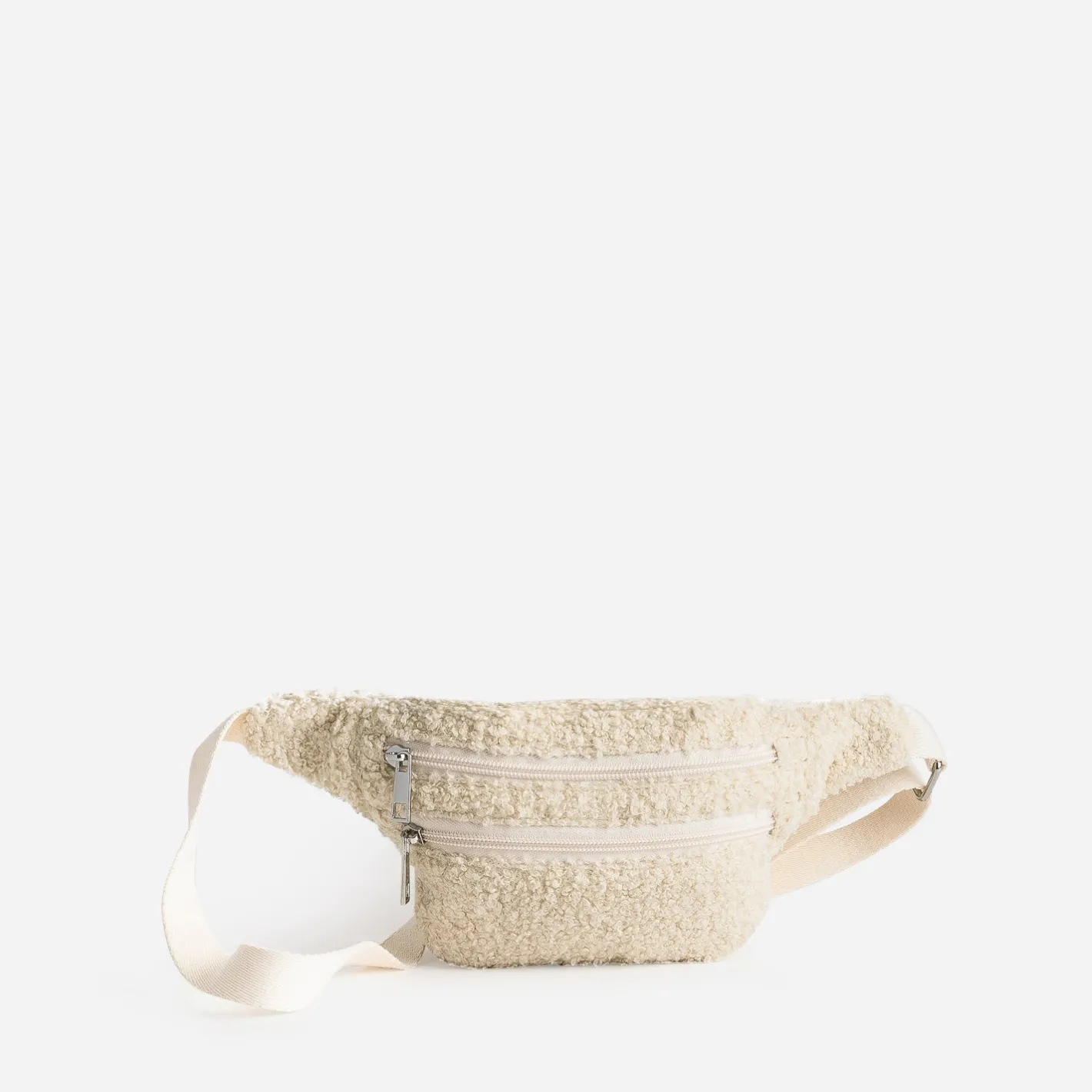 Sac-banane enfant écru en bouclette^Eram