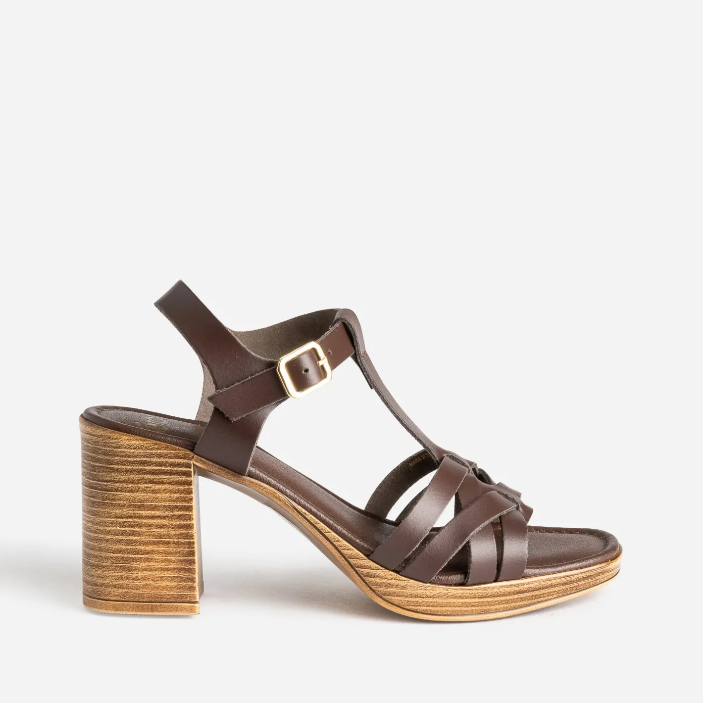 Sandale à talon cuir^Eram New